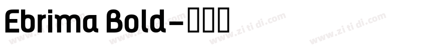 Ebrima Bold字体转换
